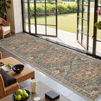 Kitchen Runner Rug Non Slip Washable 2.5x10, Soft Ultra-Thin Entryway Rug by Restydon