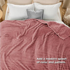 Bedsure GentleSoft Dusty Pink Full Blanket - Image 5