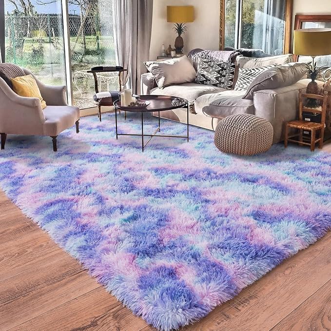 Rugs for Living Room 9x12, Soft Shaggy Modern Large Shag Area Rug for Bedroom - Image 8