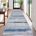 KOZYFLY Modern Abstract Washable Rug Runner 2.6x12 Hallway Rug Runner Non-Slip by KOZYFLY