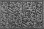 Grey Leaves Outdoor Indoor Entrance Doormats, Absorbent Durable Heavy Duty - Image 9