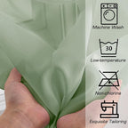 Simplebrand Sage Tier Curtains for Kitchen 24 Inches Long 2 PaSet, Rod Pocket - Image 7