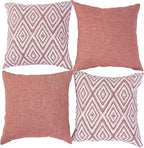 HPUK Decorative Throw Pillow Covers Set of 4 Geometric Design Linen Cushion - Image 2