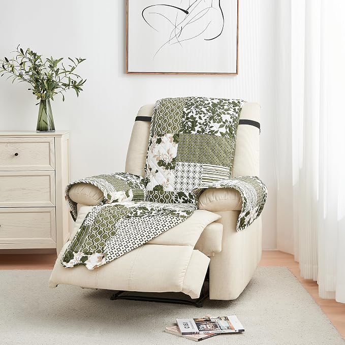 Great Bay Home Reversible Patchwork Recliner Chair Cover by GreatBayHome