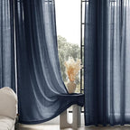 Navy Blue Curtains 94 inch Length - Image 5