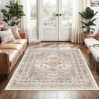 3x5 Washable Area Rug for Entryway, Kitchen Rugs Non Slip for Dining Room - Image 3
