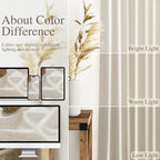 Nanspring Mousse White Linen Curtains 120 Inches Long - Image 3