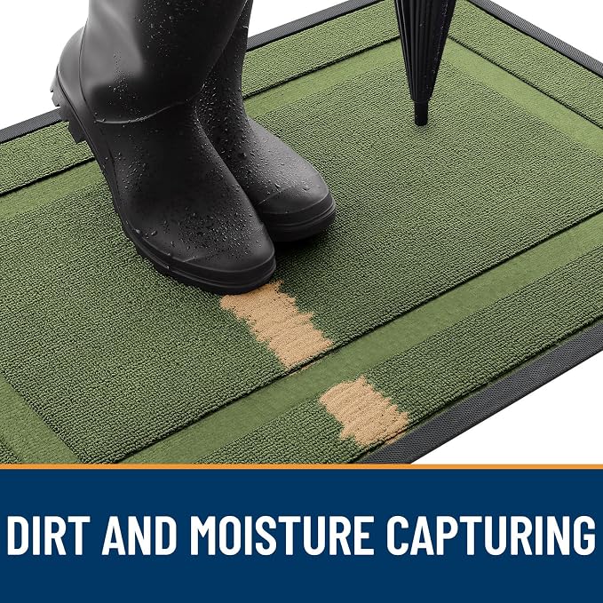 OLANLY Front Door Mat Indoor Outdoor Entrance, Waterproof All-Season, - Image 5
