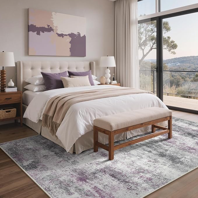Area Rugs 8x10 for Living Room Bedroom, Modern Abstract Machine Washable Rug - Image 4