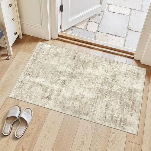 2x3 Washable Rugs for Kitchen, Powder Room Small Area Rug Non-Slip Vintage Low by Soalmost