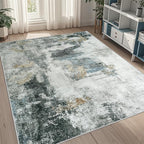 5x8 Area Rugs for Living Room Rug Washable: Abstract Rug for Dining Room by Aelenmu