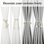 Curtain Tiebacks Outdoor Elegant Decorative Tie Backs Modern Rope Tiebacks - Image 3