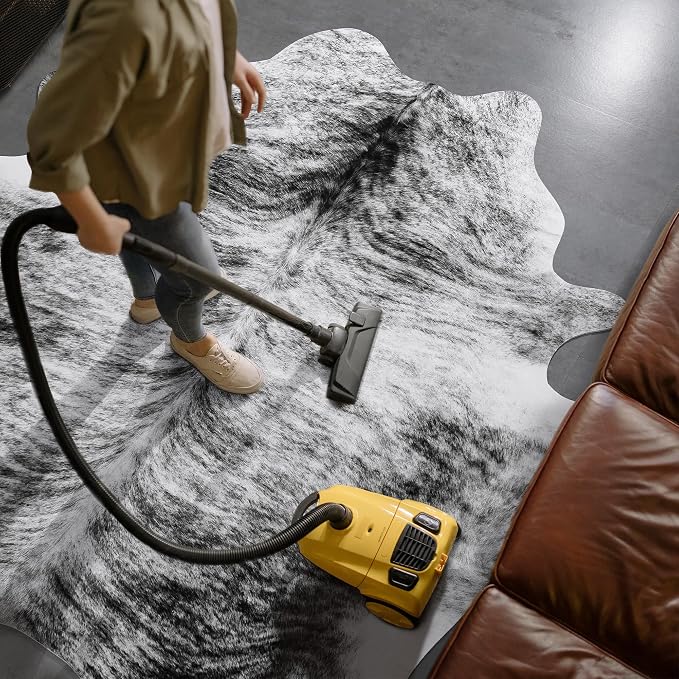 AROGAN 8×10 Feet Western Decor Faux Fur Cowhide Rug, Premium Animal Skin Cow - Image 7