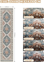 Runner Rug 2x8 Runners for Hallways Non Slip Washable, Vintage Hallway Runner - Image 2