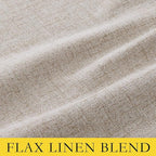 NICETOWN Farmhouse Style 100% Blackout Oatmeal Linen Curtains 90 inches Length - Image 8