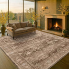 Hazo Haus Boho Taupe Brown Living Room Rug 8x10 - Image 8