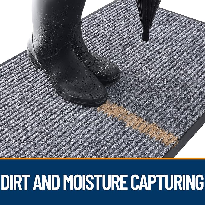 OLANLY Front Door Mat Indoor Outdoor Entrance, Waterproof Heavy Duty Doormat - Image 5