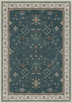 Hazo Haus Dark Green Vintage 7x10 Washable Rugs - Image 2