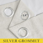 NICETOWN 100% Blackout Linen Texture Curtains 72 inches Long, Thermal Insulated - Image 6