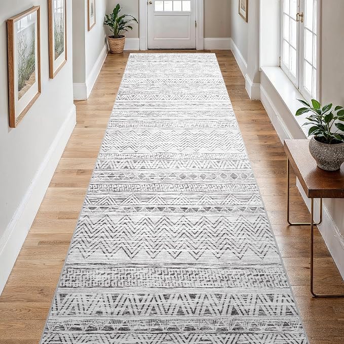 4x12 Washable Hallway Runner Rug：Moroccan Non-Slip Wide Runners - Image 8