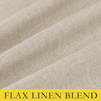 NICETOWN Cream 100% Blackout Linen Curtains 95 inch Long Burg - Image 9