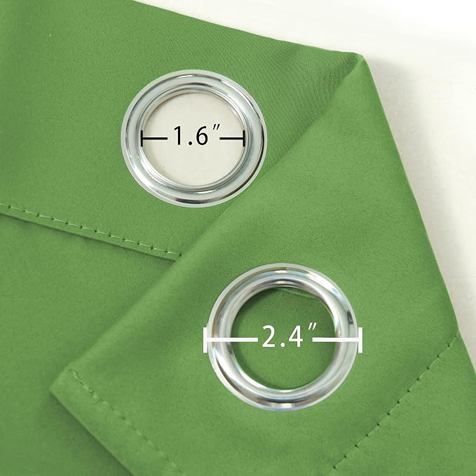 LEMOMO Light Green Thermal Blackout Curtains/42 x 72 Inch/Set of 2 Panels Room - Image 6
