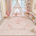 zesthome 10x12 Area Rugs for Girls Bedroom, Low Pile Machine Washable Rugs - Image 4