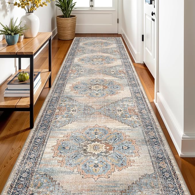 Washable 3x12 Hallway Runner Rug: Non Slip Soft Rugs - Image 3