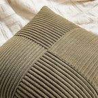 Fancy Homi 2 Packs Olive Green Big Decorative Throw Pillow Covers 24x24 Inch - Image 3
