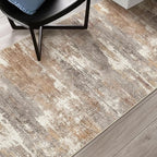 4x5 Washable Entryway Area Rug: Modern Abstract Runner Rugs Indoor Soft Non - Image 5