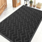 OLANLY Front Door Mat Indoor Outdoor Entrance, Waterproof All-Season, by OLANLY