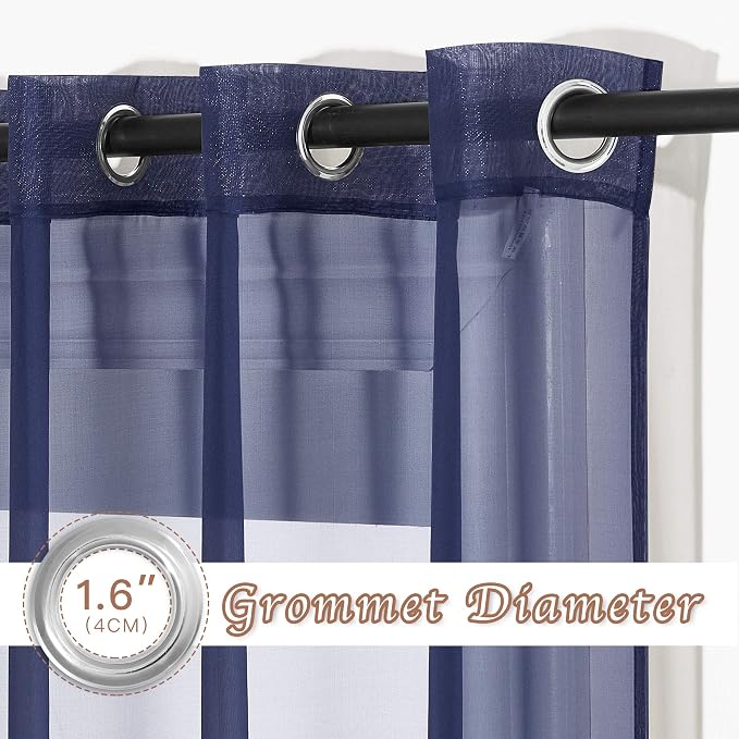 NICETOWN Sheer Curtains Voile Panels - Image 2