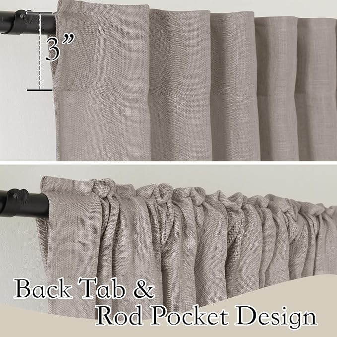 RYB HOME Extra Long Sheer Curtains - Image 2