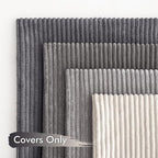 MIULEE Pack of 4 Neutral Grey Gradient Decorative Throw Pillow Covers 18x18 - Image 4