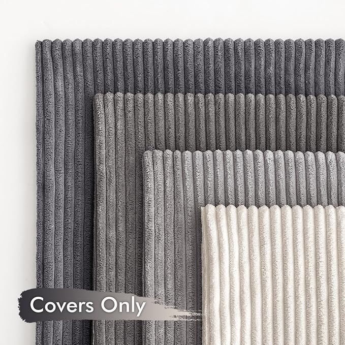MIULEE Pack of 4 Neutral Grey Gradient Decorative Throw Pillow Covers 18x18 - Image 4