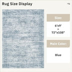 6x9 Area Rug for Living Room Washable 6x9 Non-Slip Modern Rugs for Bedroom - Image 3
