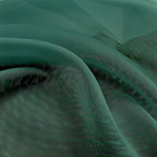 Lecloud Hunter Green Sheer Curtains 84 Inches Long 2 Panels Set, Rod Pocket - Image 9