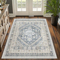 3x5 Washable Area Rug for Entryway, Kitchen Rugs Non Slip for Dining Room by Restydon