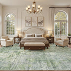 10x14 Area Rugs for Living Room, Non Slip Machine Washable Vintage Rugs - Image 3