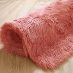 Goolela Pink Fluffy Rug 4x6 Fuzzy Faux Fur Shag Sheepskin Shaggy Rug - Image 9