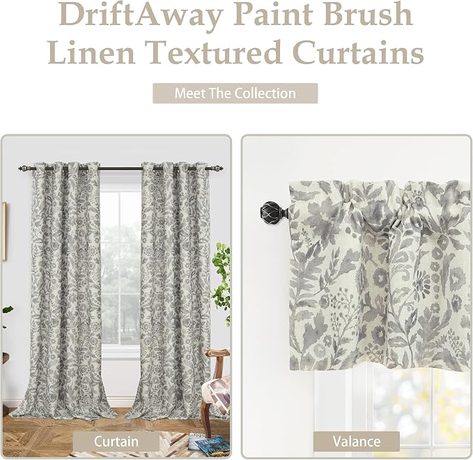 DriftAway Julia Lined Valance Double Layer Thermal Insulated Room Darkening - Image 7