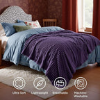 Bedsure GentleSoft Purple Twin Blanket - Image 5