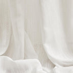MYSKY HOME Natural Curtains 84 Inches Long, Semi Sheer Light Filtering Soft - Image 8