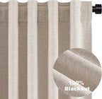 Topfinel 45 Inches Long Boho Linen Curtains Tiers - Image 7