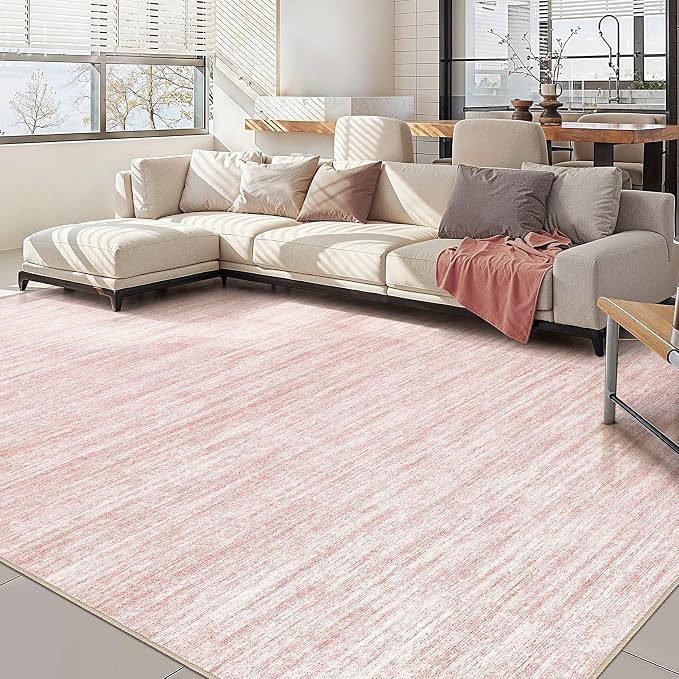 Nakagishi 9x12 Area Rugs Living Room: Washable Large Vintage Rug Neutral by NakagishiAreaRug