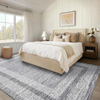 GarveeHome 9x12 Large Modern Gray Area Rug Distressed Bordered Rug Soft Non - Image 7