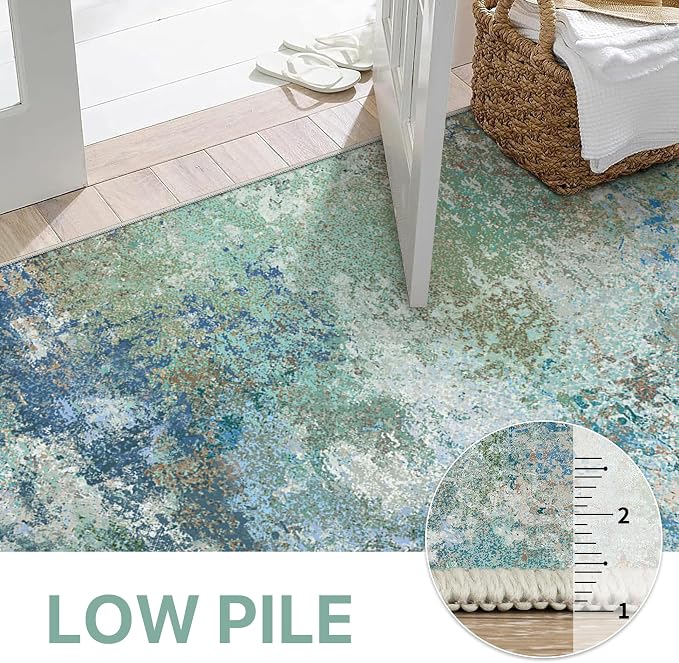 Area Rugs 8x10 for Living Room Bedroom, Modern Abstract Machine Washable Rug - Image 8