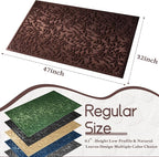 Coffee Brown Leaves Outdoor Indoor Entrance Door mat, Absorbent Durable Heavy - Image 2