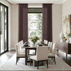 Coffee Brown Linen Curtains 132 Inch Length - Image 6