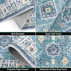 HEBE Boho Kitchen Rug Sets 3 Piece - Image 4